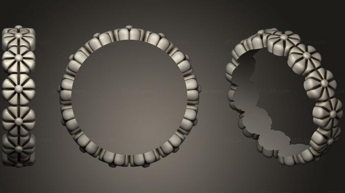 Jewelry rings (Flower Ring, JVLRP_0360) 3D models for cnc
